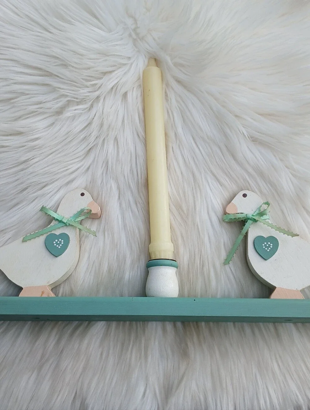 Candle Holder Country Goose Duck Bird Cottagecore Shabby Chic Farmhouse Decor